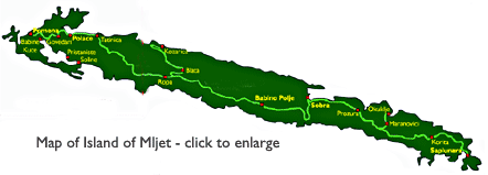 Map of Mljet